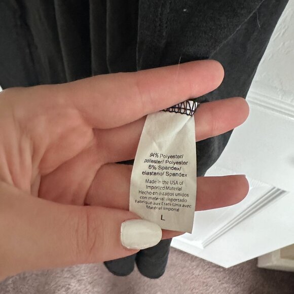 EUC Beyond Yoga Featherweight Soft Slumber Midi Sleep Dress in Black (L) - Picture 5 of 8